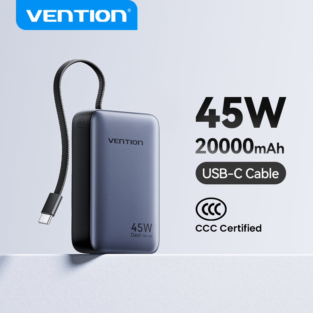 Solar Emergency Charger - Vention CCC 45W 20000mAh güç bankası