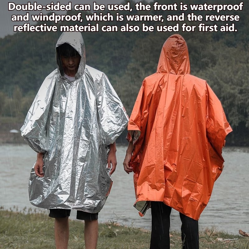 Emergency Poncho Rain - 1-10 adet acil durum yağmur pançosu