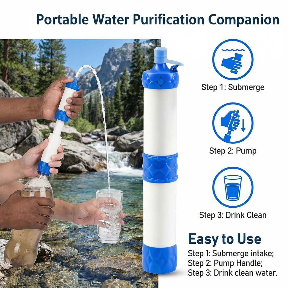 Mini Su Filtresi Pipeti Arıtıc - Water Purification Straw incelemesi ve fiyatı