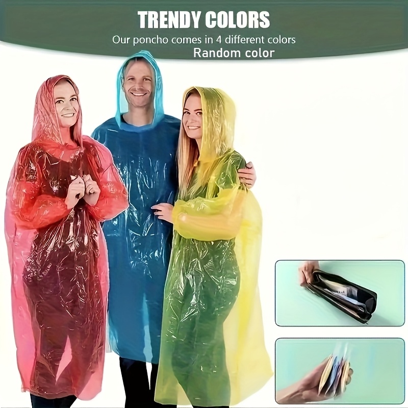 5/10 adet tek kullanımlık su g - Emergency Poncho Rain incelemesi ve fiyatı