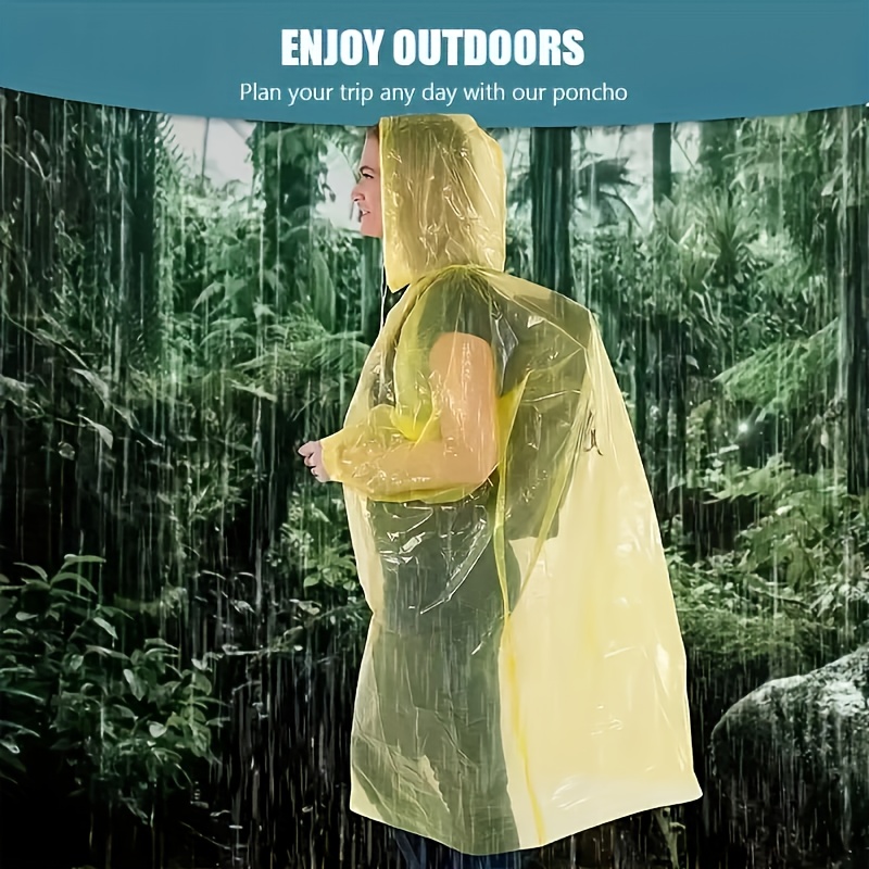 5/10 adet tek kullanımlık su g - Emergency Poncho Rain incelemesi ve fiyatı